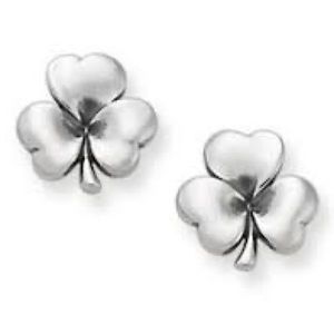 James Avery RETIRED shamrock studs
